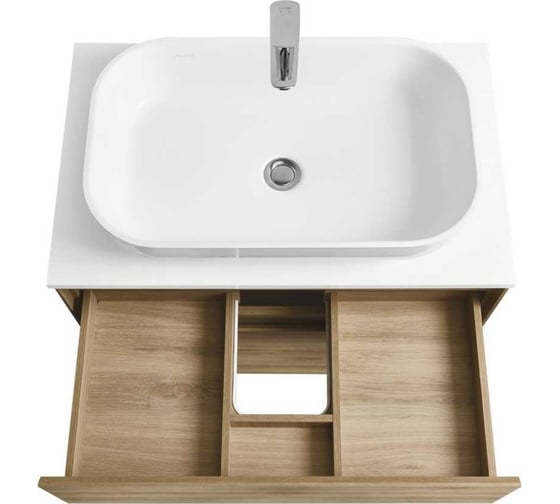 Тумба AQUATON Либерти 75/2 дуб Эльвезия (Элина 75, MILA 400, MILA 350х350, Одри 420x620 Soft, Лола 60) 00090096