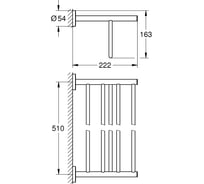 Полка для полотенец grohe essentials