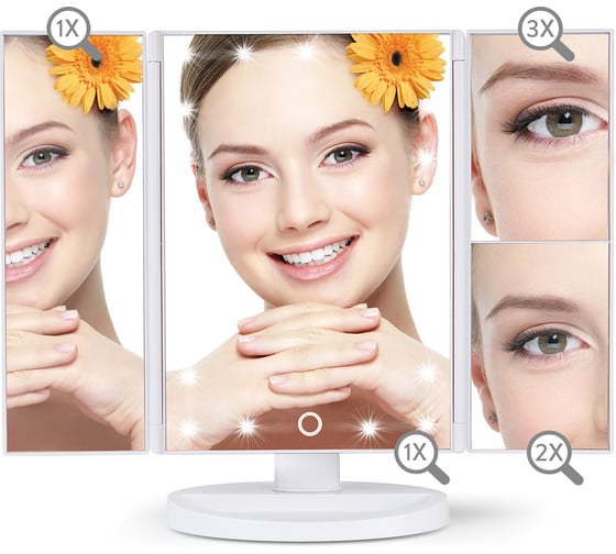 Косметическое зеркало Wonder Worker AMAZE с LED-подсветкой 80296