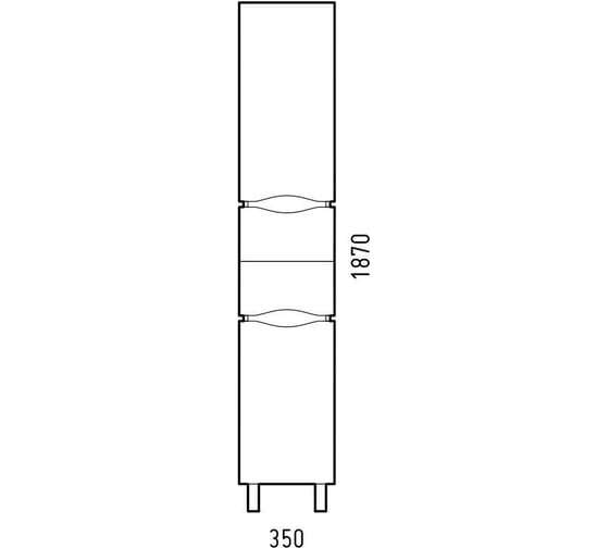 Шкаф-пенал Corozo Бостон 35 Z2, корзина, антик SD-00000910