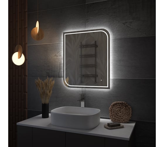 Зеркало Teymi Lempi Pro 60x70, LED-подсветка, сенсор T20263 ЦБ-00269778
