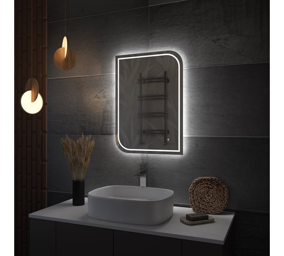 Зеркало Teymi Lempi Pro 50x70, LED-подсветка, сенсор T20262 ЦБ-00269777