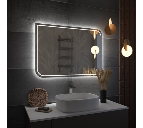 Зеркало Teymi Lempi Pro 100x70, LED-подсветка, сенсор T20266 ЦБ-00269776