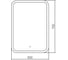 Зеркало Silver-Mirrors Stiv - Lite 500x700 (открытая подсветка, cенсорный выключатель) LED-00002729 8