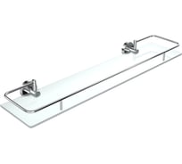Стеклянная полочка Fora Лонг с бортом, 60 см, матовая L034*60M