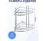 Полка для ванной комнаты и кухни Fora Floria угловая, двойная, 258х258х335 FOR-2006 4