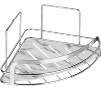 Полка для ванной комнаты Fora Marble угловая, одинарная FOR-MAR01-U