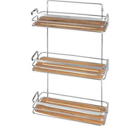 Полка для ванной комнаты Fora Wood тройная FOR-WOD03