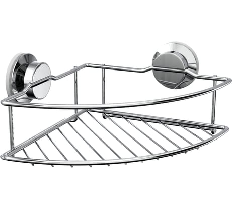 Полка-решетка для ванной Fora Atlant угловая, на присосках A035