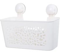 Прямоугольная полочка Grampus одноэтажная, белая GR-7085