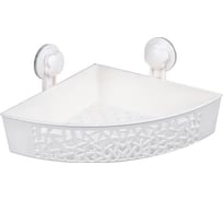 Полочка Grampus угловая, одноэтажная, белая GR-7086