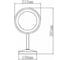 Косметическое зеркало Aquanet 2209D настольное, с LED подсветкой, круглое, диаметр 21.5 см 00204516 4