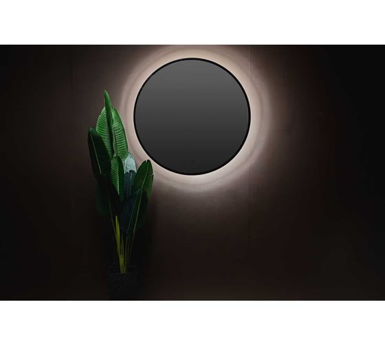 Зеркало Azario Monaco-BLACK d770 мм, бесконтактный сенсор, LED-00002770
