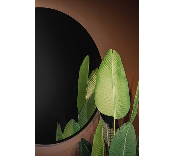 Зеркало Azario Monaco-BLACK d770 мм, бесконтактный сенсор, LED-00002770