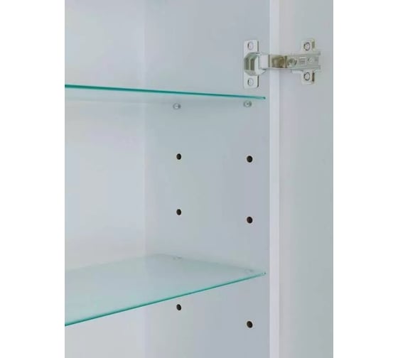 Шкаф зеркальный ALIAS Дольче 90x70 см, с холодной LED-подсветкой и часами, левый shd907015l