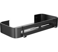 Полка для ванной Fora прямая AXE, черная FOR-AXE034BL
