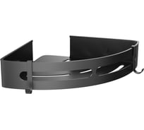 Полка для ванной Fora угловая AXE, черная FOR-AXE035BL