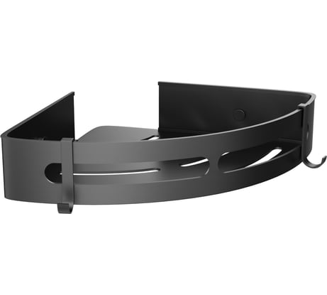 Полка для ванной Fora угловая AXE, черная FOR-AXE035BL