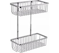 Полка для ванной Aquanet 8147 30 см, 2 яруса, хром 00199900