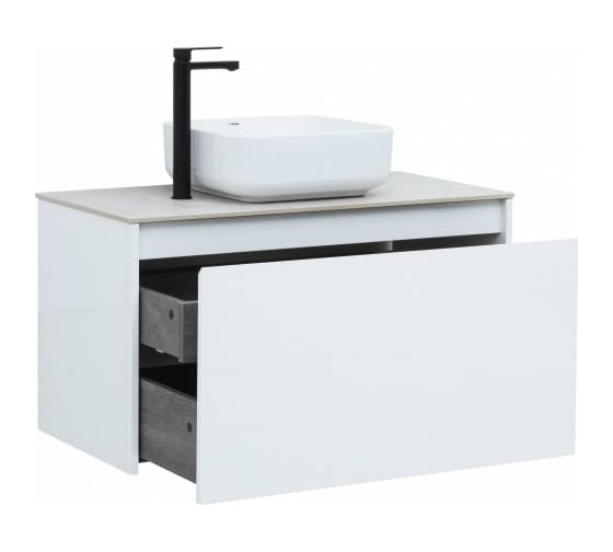 Тумба Aquanet Nova Lite 90 1+1 ящик, цвет белый глянец 00242257