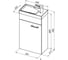 Тумба Aquanet Нота 40 L цвет белый 00246954 6