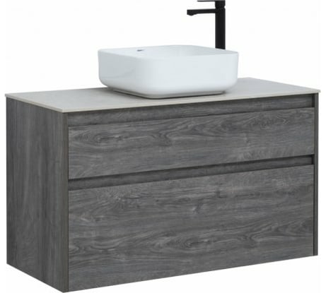 Тумба Aquanet Nova Lite 100 2 ящика, цвет дуб рошелье 00242582