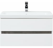 Тумба Aquanet Беркли 80 белый глянец/дуб рошелье 00254290