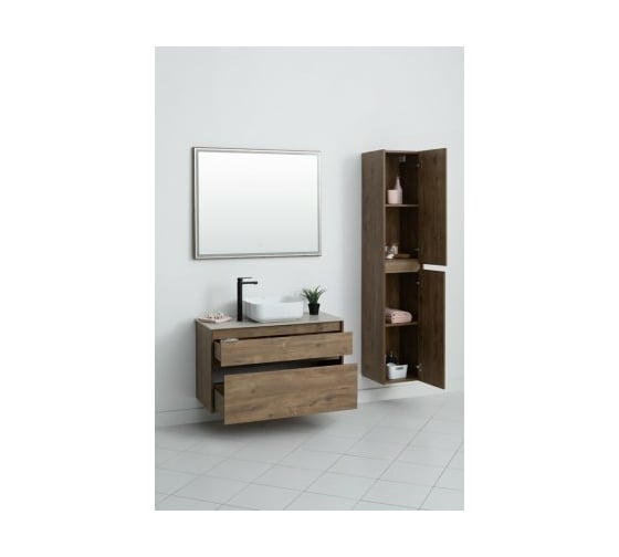 Тумба Aquanet Nova Lite 100 2 ящика, цвет дуб рустикальный 00249521
