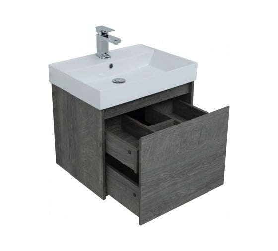 Тумба Aquanet Nova Lite 60 1+1 ящик, цвет дуб рошелье 00242570