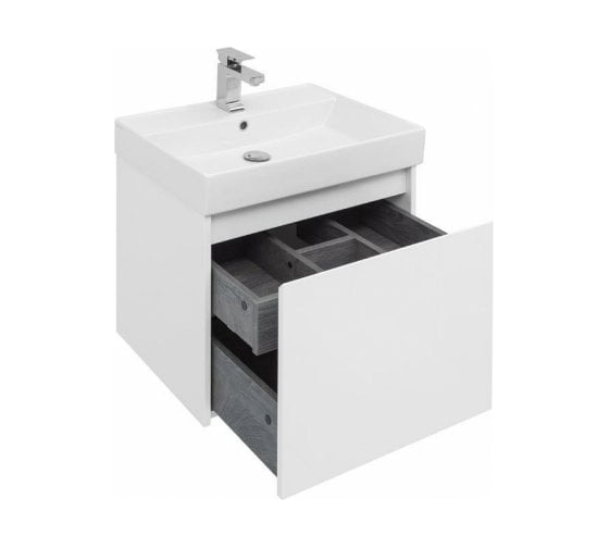 Тумба Aquanet Nova Lite 60 1+1 ящик, цвет белый глянец 00242574