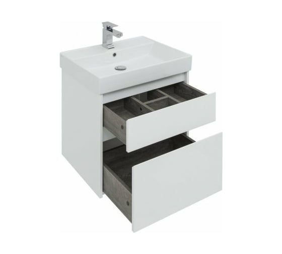 Тумба Aquanet Nova Lite 60 2 ящика, цвет белый глянец 00242575