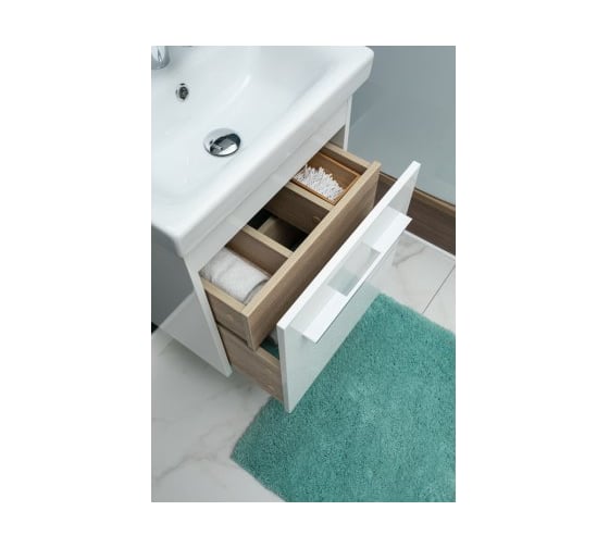 Тумба Aquanet Августа 50 цвет белый 00246949