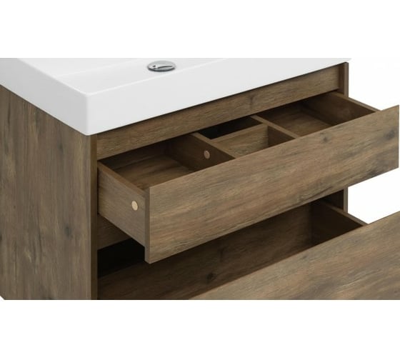 Тумба Aquanet Nova Lite 75 2 ящика, цвет дуб рустикальный 00249515
