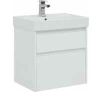 Тумба Aquanet Nova 60 2 ящик, цвет белый глянец 00249914