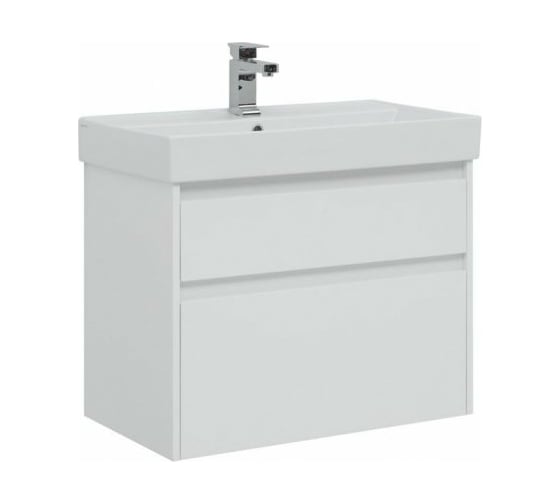 Тумба Aquanet Nova Lite 75 2 ящика, цвет белый глянец 00242272