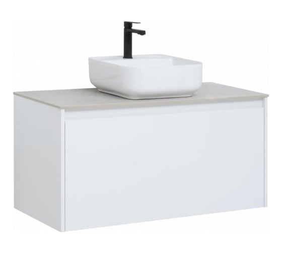 Тумба Aquanet Nova Lite 100 1+1 ящик, цвет белый глянец 00242580