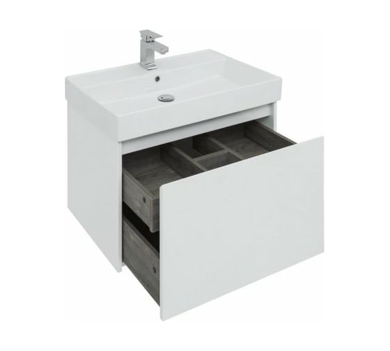 Тумба Aquanet Nova Lite 75 1+1 ящик, цвет белый глянец 00242275