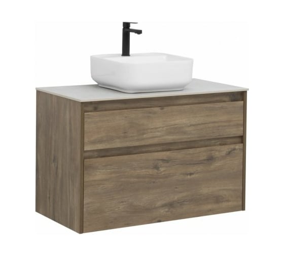 Тумба Aquanet Nova Lite 90 2 ящика, цвет дуб рустикальный 00249518