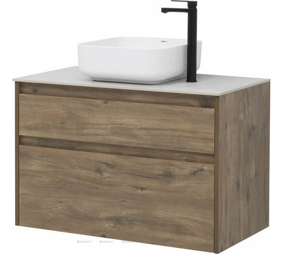 Тумба Aquanet Nova Lite 90 2 ящика, цвет дуб рустикальный 00249518