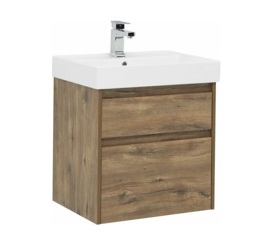 Тумба Aquanet Nova Lite 60 2 ящика, цвет дуб рустикальный 00249512