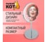 Косметическое зеркало Рыжий кот M-1605 двустор на ножке 1/Х5 размер:17х17х35 см хром металл стекло 310451 5