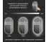 Зеркальный шкаф ALIAS Оливия 100x55 с теплой LED-подсветкой, универсальный sho100553 4