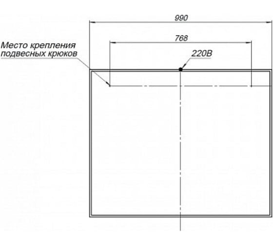 Зеркало Aquanet Nova Lite 100 цвет белый глянец 00242622