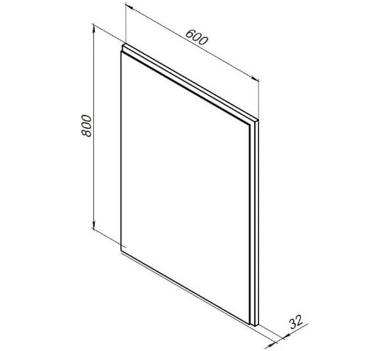 Зеркало Aquanet Nova Lite 60 цвет дуб рустикальный 00249510
