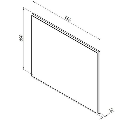Зеркало Aquanet Nova Lite 100 цвет дуб рустикальный 00249519