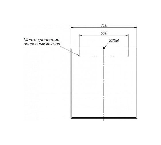 Зеркало Aquanet Nova Lite 75 цвет белый глянец 00242271