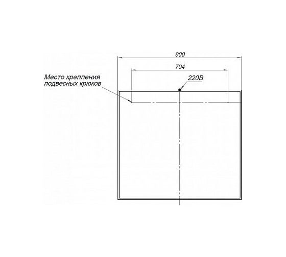 Зеркало Aquanet Nova Lite 90 цвет дуб рошелье 00242263