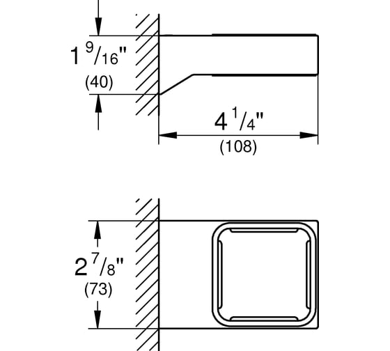 Держатель Grohe Selection Cube для стакана/мыльницы/дозатора жидкого мыла 40865000