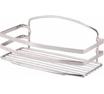 Полка в ванную TEKNO-TEL прямая, 1 ярус, 25x13x10 нерж.сталь матовый BK084SSM