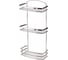 Полка в ванную TEKNO-TEL прямая, 3 яруса, 25x13x51 нерж.сталь глянцевый BK086SSS 1